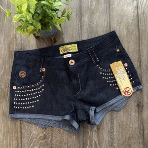Mecca Femme Denim Shorts NEW
